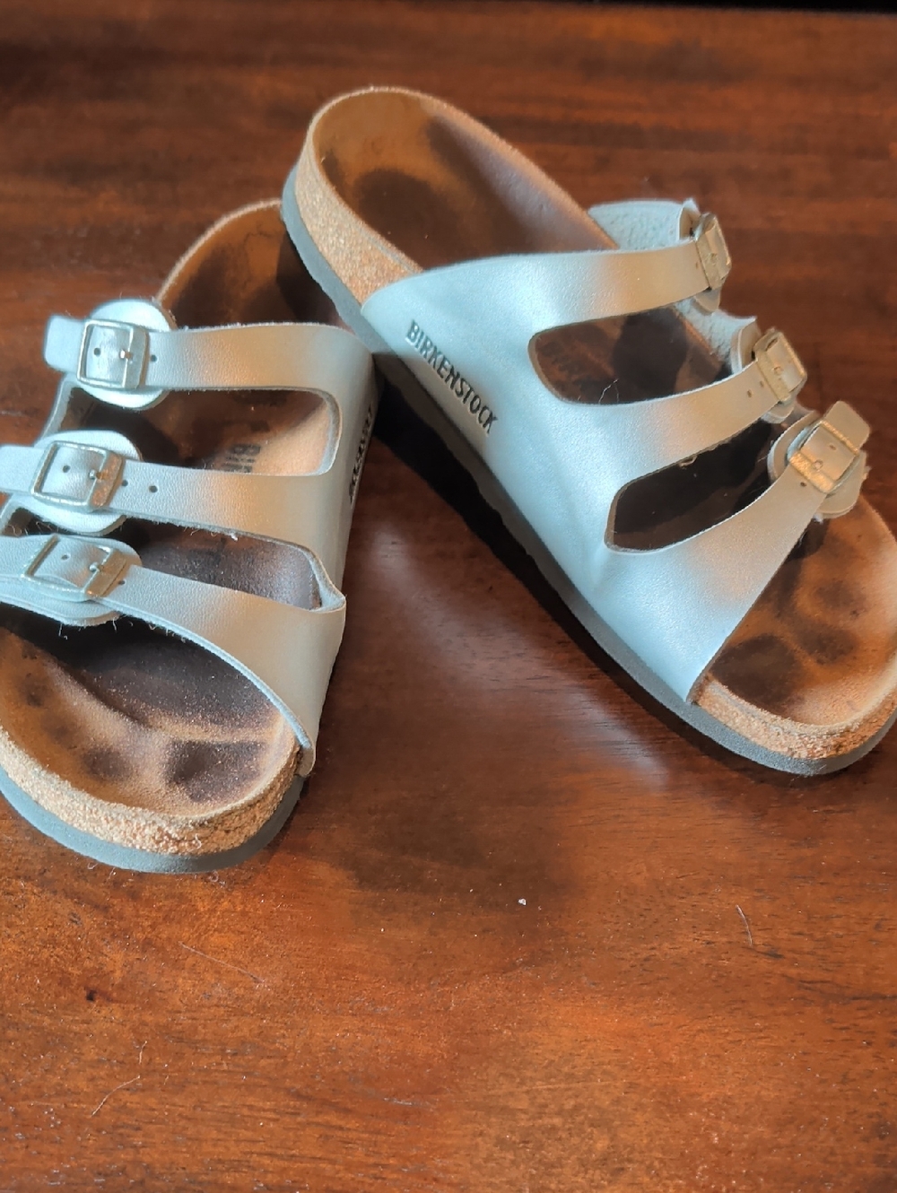 Birkenstock Women's Triple Strap Sandals in Grey